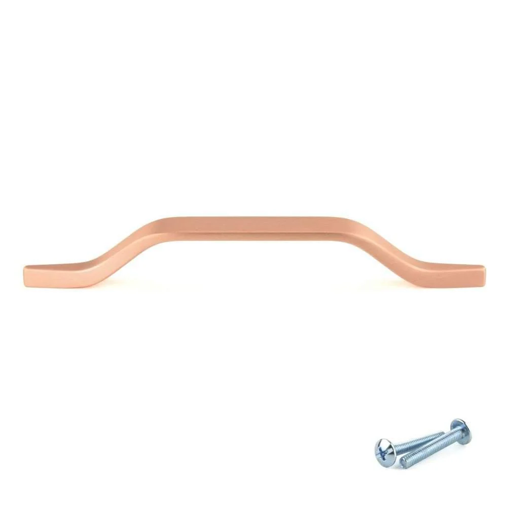 M4TEC Mossdale Z8 Matt Copper Cupboard Door Handle – 320mm Hole Centres - Image 3