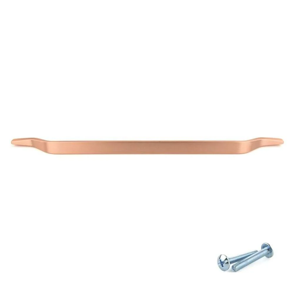 M4TEC Mossdale Z8 Matt Copper Cupboard Door Handle – 320mm Hole Centres - Image 5
