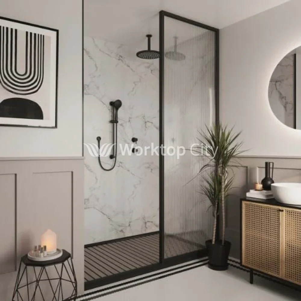 Multipanel Linda Barker Collection Calacatta Marble (3460) -  Shower/Bathroom Wall Panels - Image 3