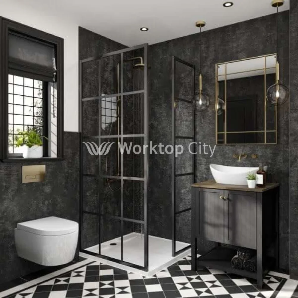 Multipanel Linda Barker Collection Graphite Elements (8833) - Shower/Bathroom Wall Panels - Image 3