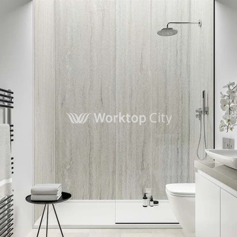 Multipanel Linda Contemporary Collection Jupiter Silver (3458) - Shower/Bathroom Wall Panels - Image 3