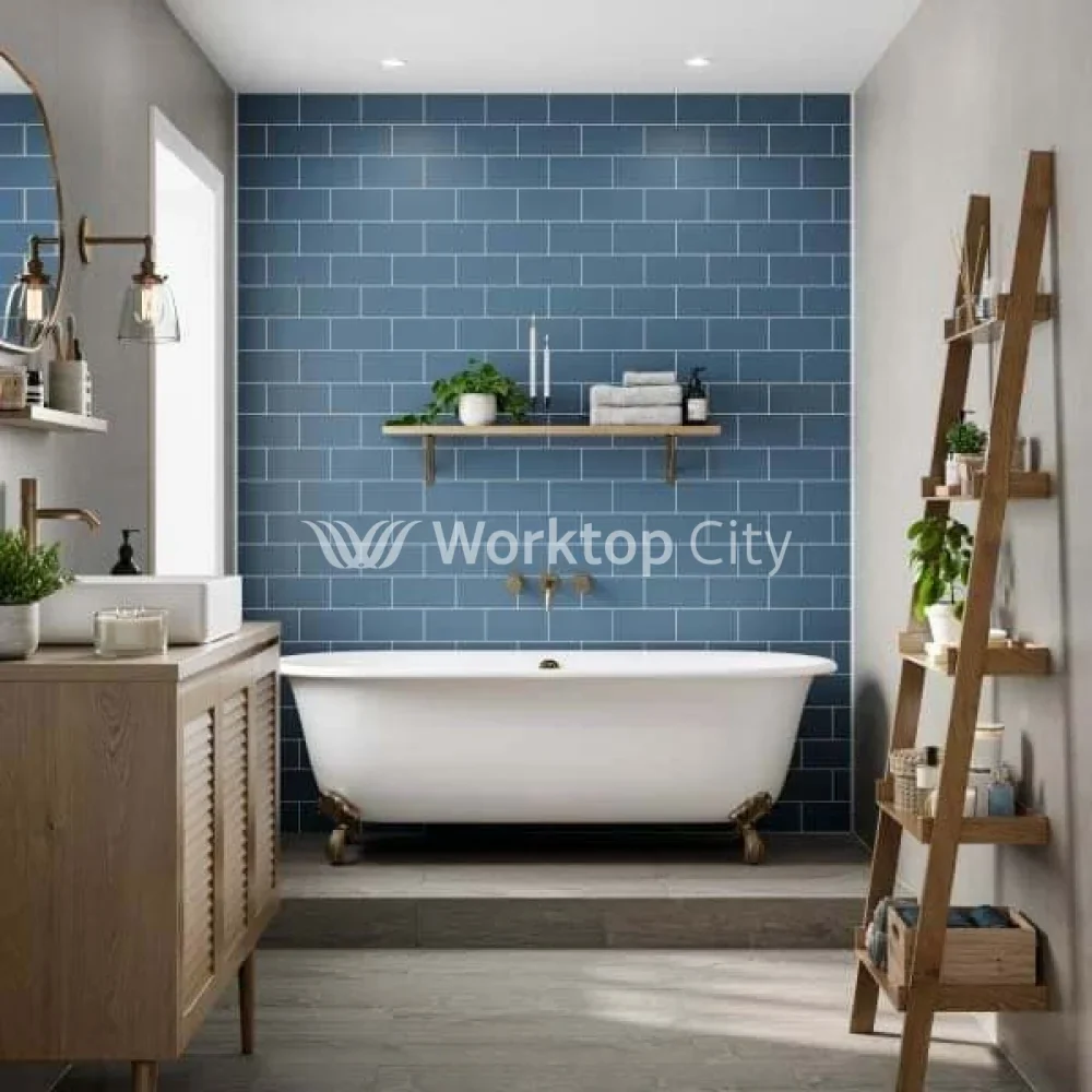 Multipanel Tile Collection Misty Blue (MT502M) - Metro Effect Tile Shower/Bathroom Wall Panels - Image 2