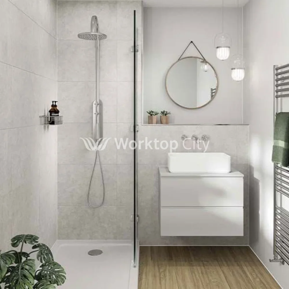 Multipanel Tile Collection White Mineral (MT486) - Large Tile Shower/Bathroom Wall Panels - Image 3