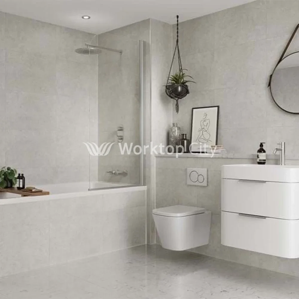Multipanel Tile Collection White Mineral (MT486) - Large Tile Shower/Bathroom Wall Panels - Image 4