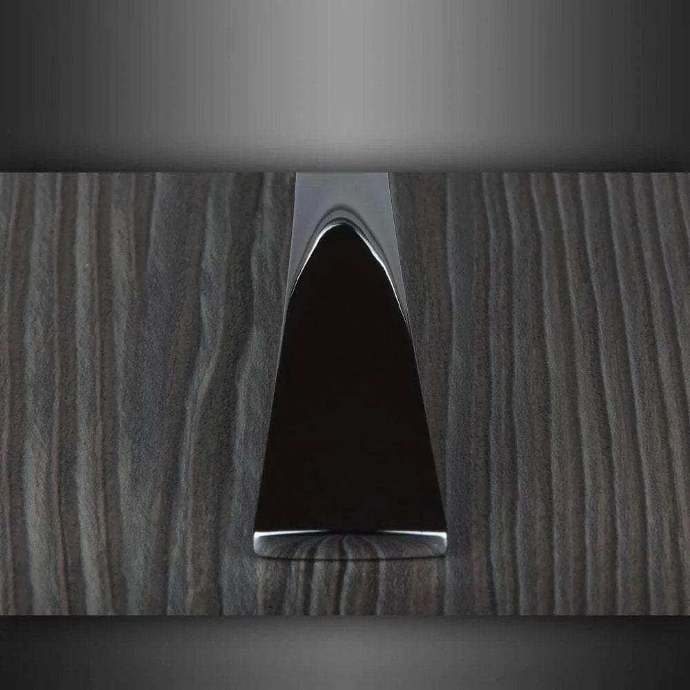 Polished Chrome Tapered Cabinet & Cupboard Handle – M4TEC Elgin D6 - Image 3