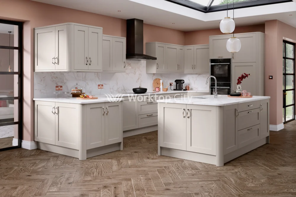 Rivington Shaker Cashmere Supermatt- Replacement Kitchen Doors SAMPLE PRODUCTS - Image 2