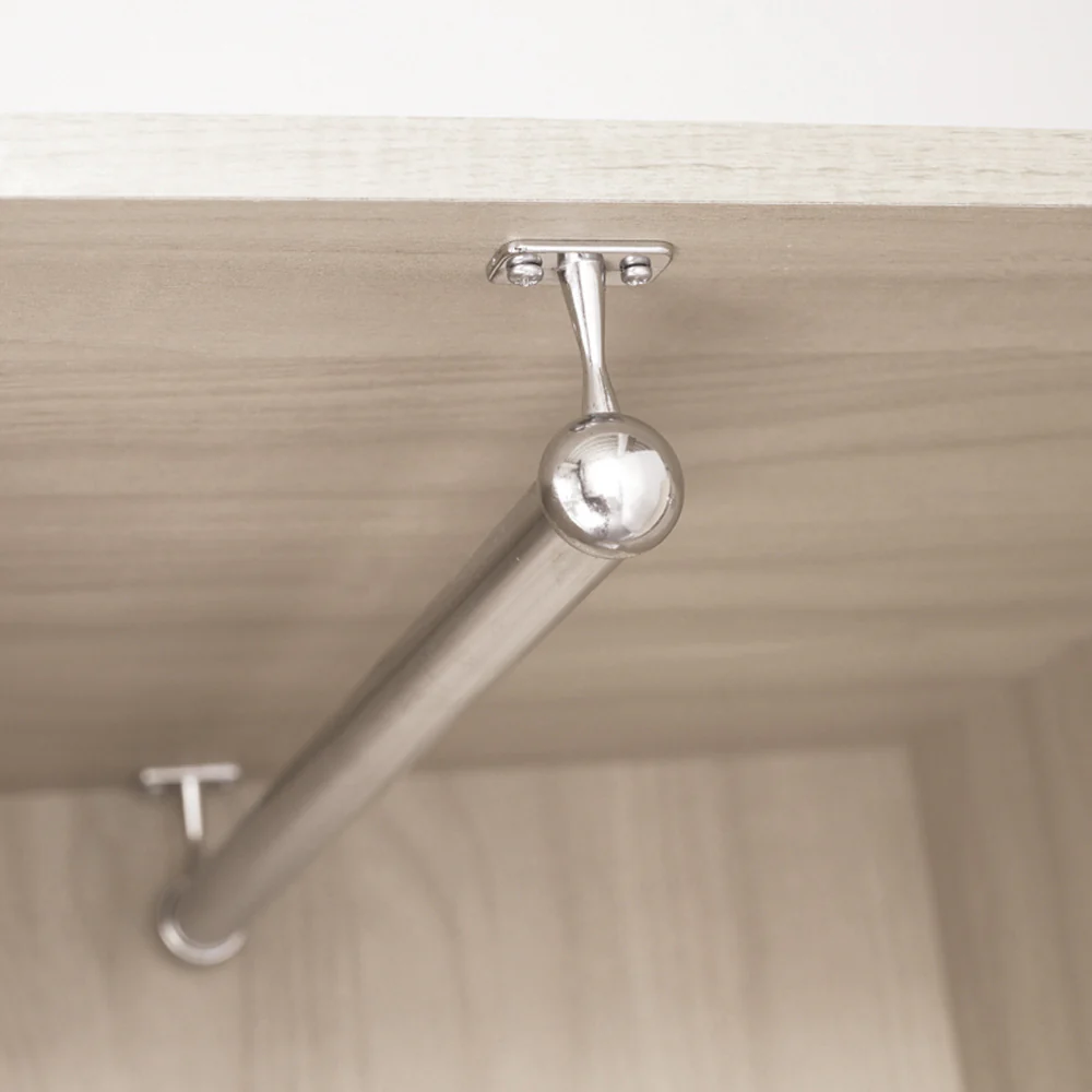 Round Ball End Support, Under Mounted, To Suit HR05 & HR06, Chrome - Image 2