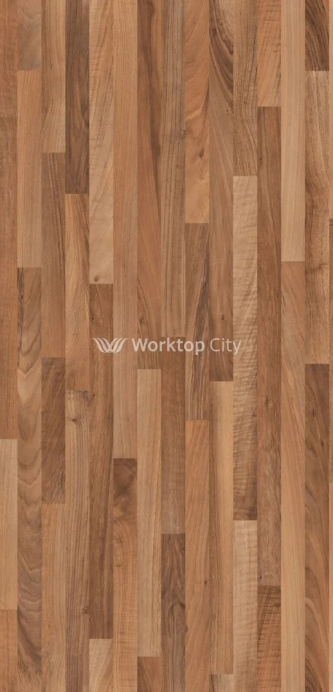 Senses Laminate Kitchen Worktops Walnut Butcher Block Round (Postformed) Edge Dogal Matt Finish - Image 3
