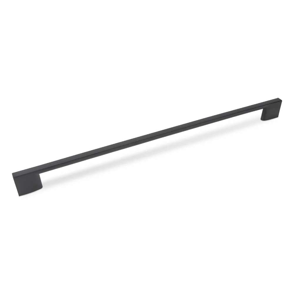 SLIM SQUARE D Handle Kitchen/Bedroom Door Handle Matt Black - Image 2
