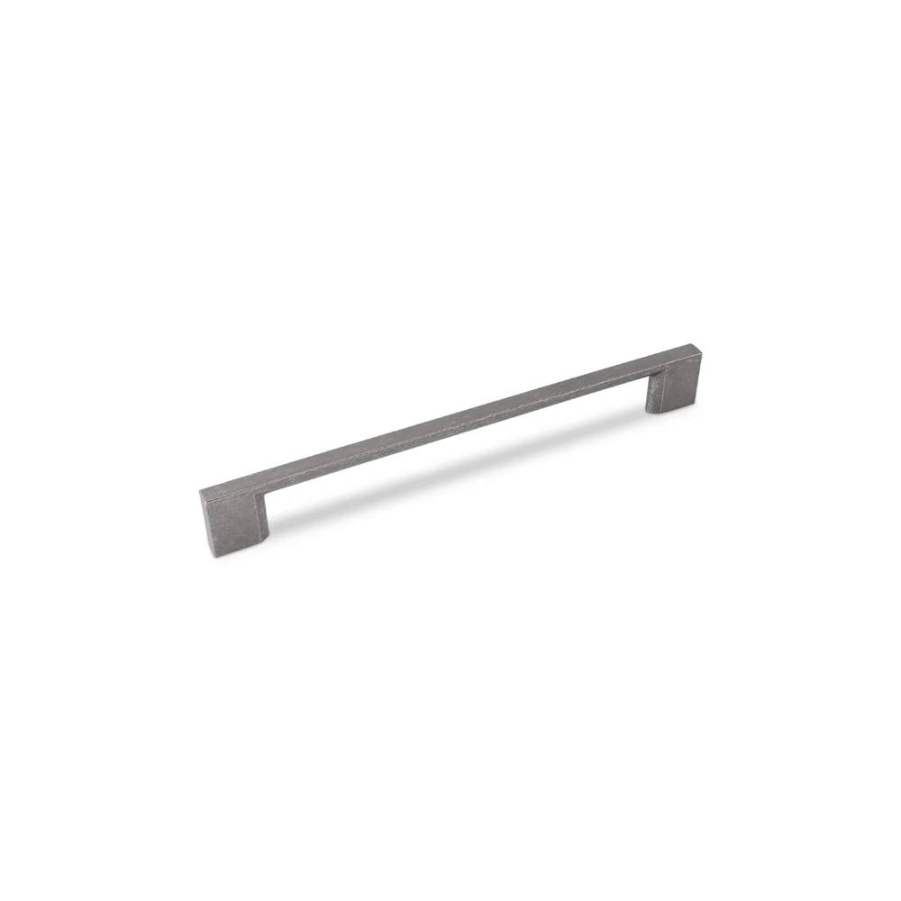 SLIM SQUARE D Handle Kitchen/Bedroom Door Handle Pewter - Image 3