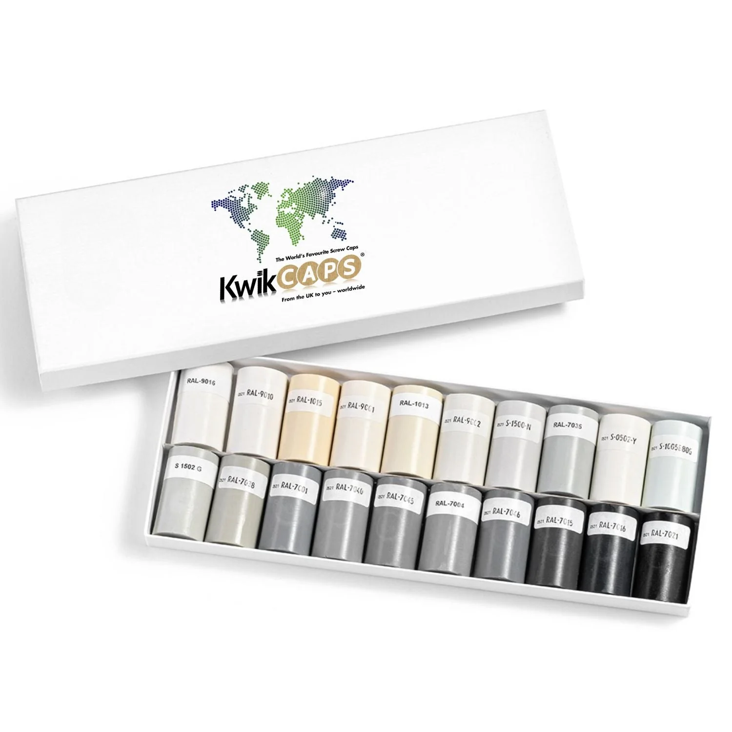 Soft Wax Furniture Repair Crayons Colour KwikCaps Match Kit 20 RAL - Neutral Colours