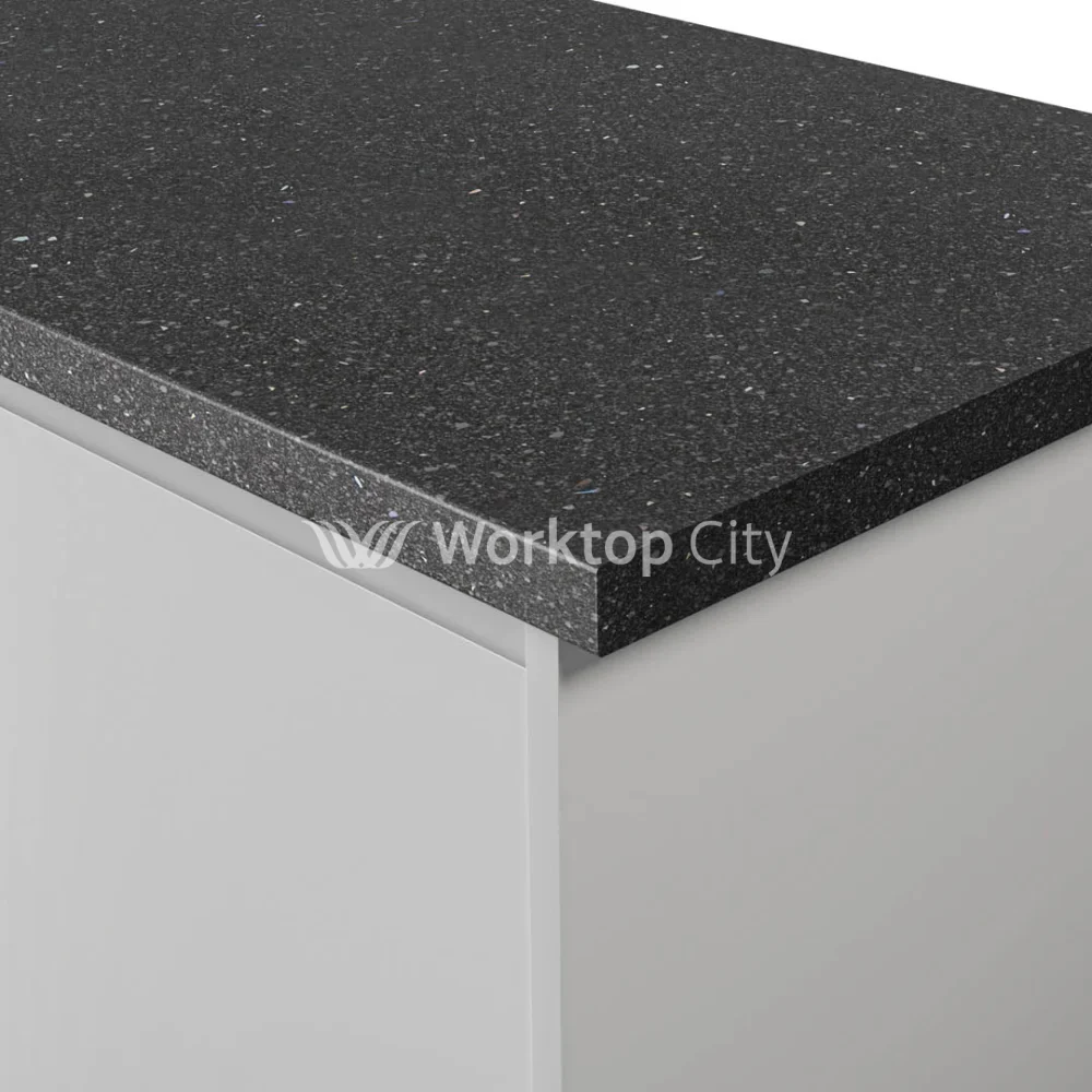 Spectra Andromeda Smoke Postformed Laminate Kitchen Worktops   - Quartz Finish