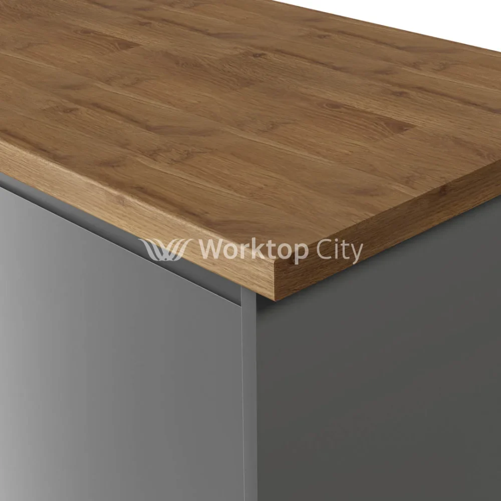 Spectra Colmar Oak Postformed Laminate Kitchen Worktops - Wood Finish