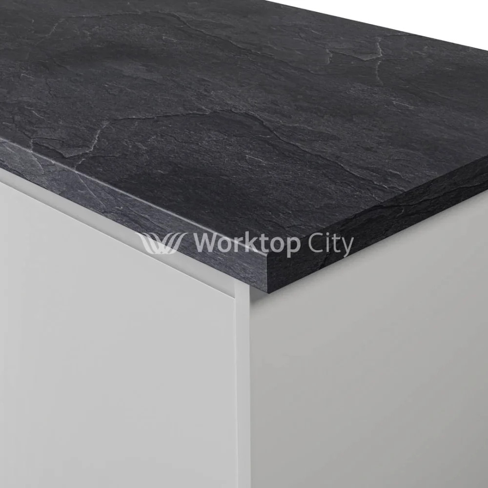 Spectra Cornish Slate Postformed Laminate Kitchen Worktops - Matt Finish