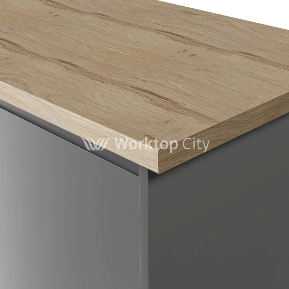Spectra Cotswold Oak Postformed Laminate Kitchen Worktops - Wood Finish