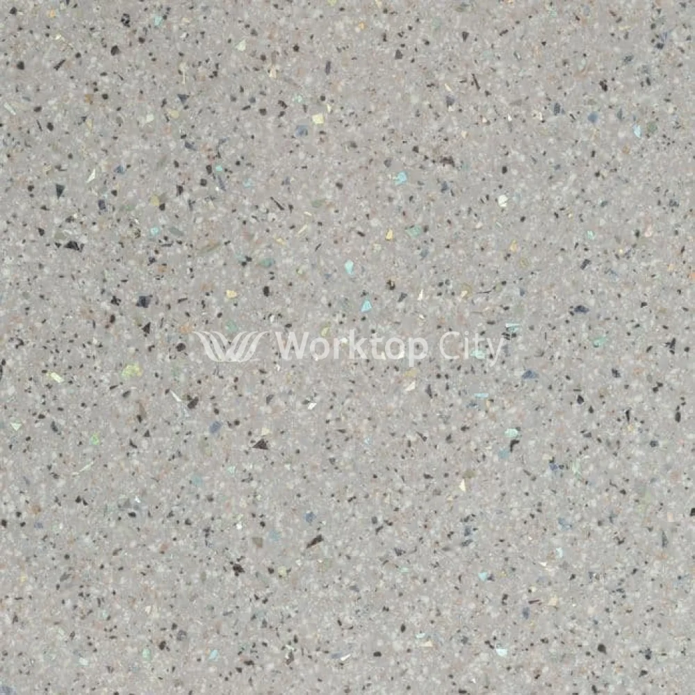 Spectra Grey Peppered Spark Postformed Laminate Kitchen Worktops  - Quartz Finish - Image 2