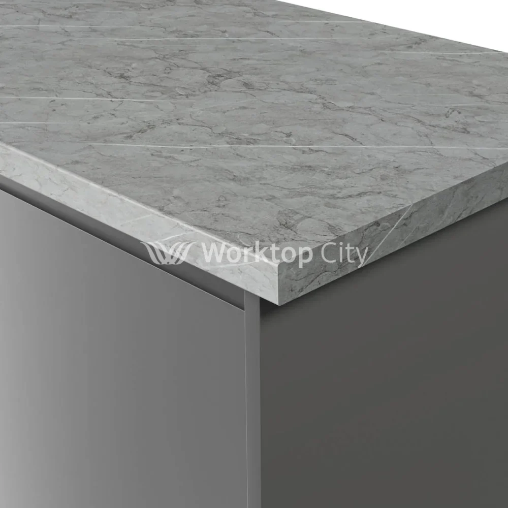 Spectra Lombardy Marble Postformed Laminate Kitchen Worktops - Matt Finish