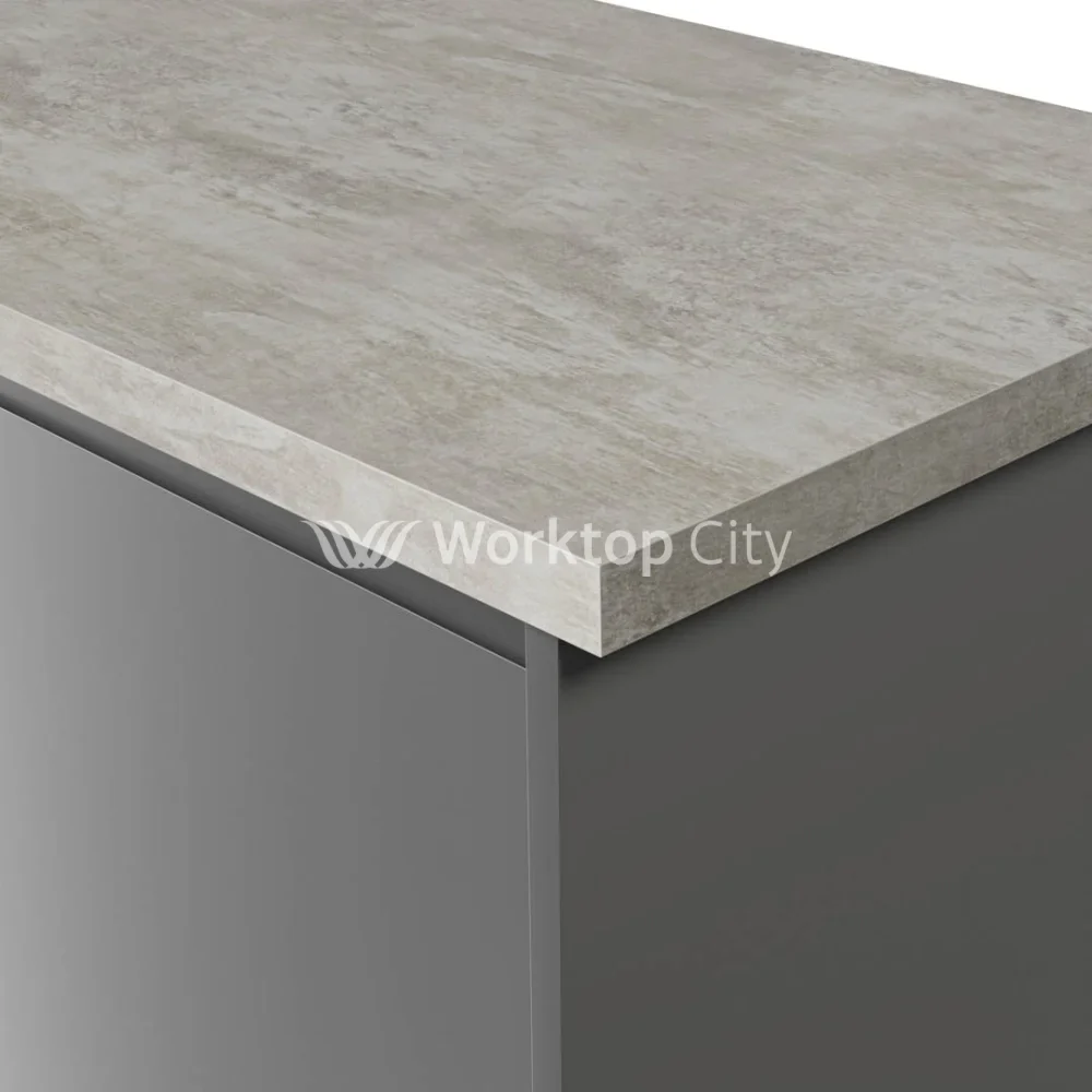 Spectra Natural Limestone Square Edged Laminate Kitchen Worktops - Stone Texture