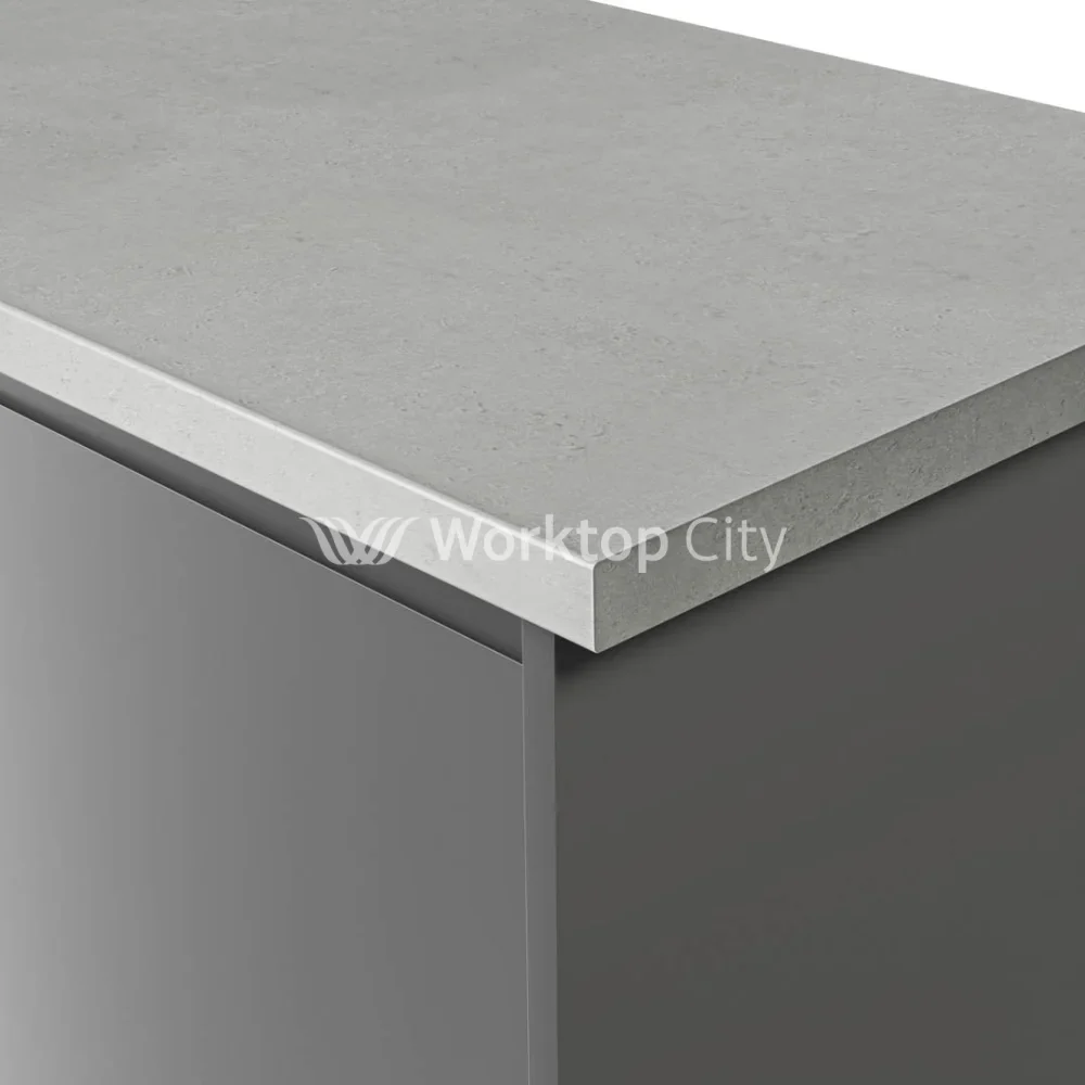 Spectra Pure Concrete Postformed Laminate Kitchen Worktops - Stone Texture