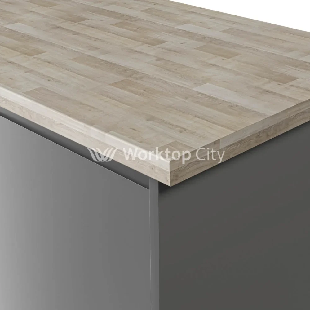 Spectra Scandinavian Oak Postformed Laminate Kitchen Worktops - Wood Finish