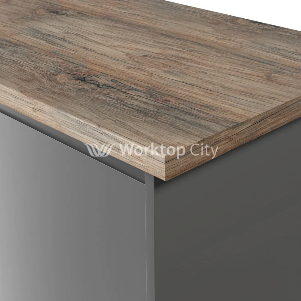 Spectra Vintage American Oak Postformed Laminate Kitchen Worktops - Wood Finish