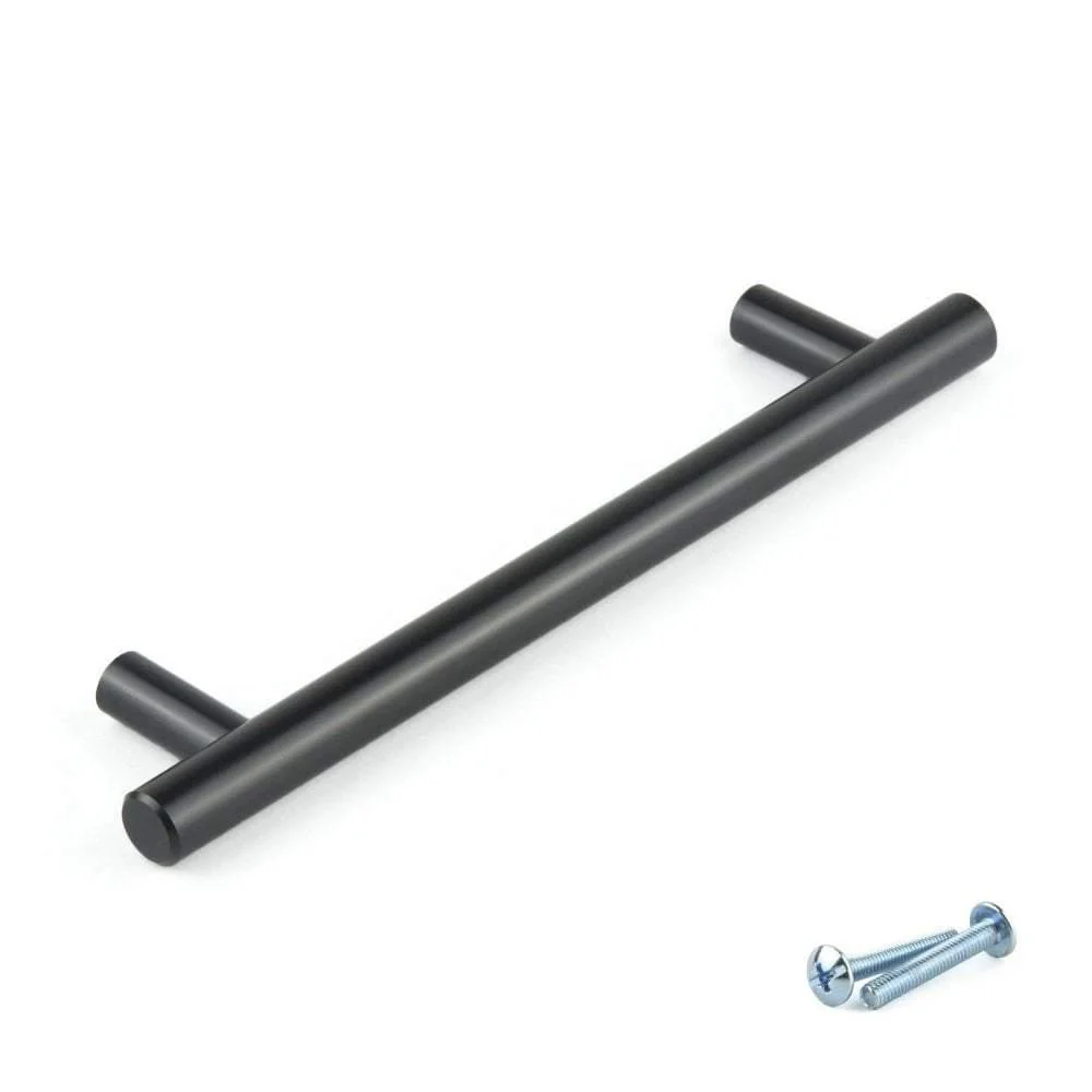 M4TEC Ballater D5 Black T-Bar Handle – Modern Cabinet, Cupboard & Door Handle - Image 2