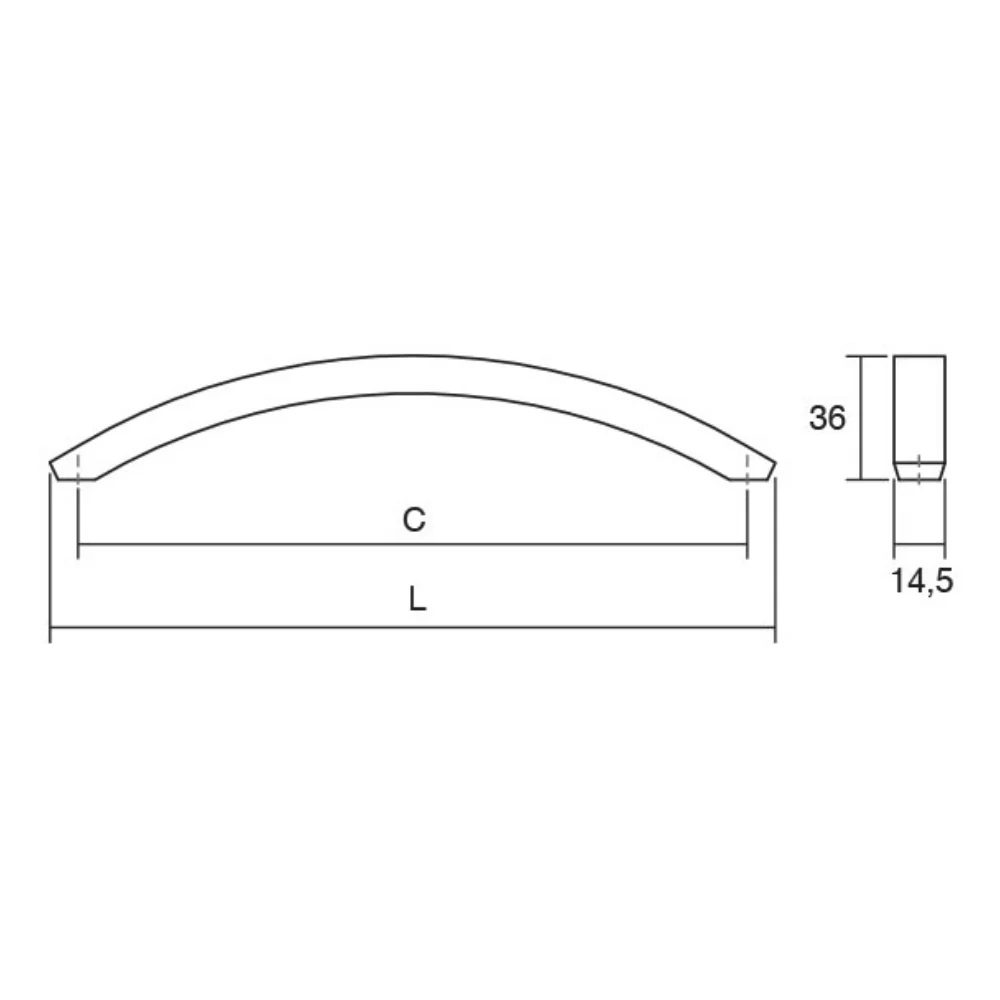 Viefe Zamak ARCH 0206 Polished Chrome | CLEARANCE - Image 2