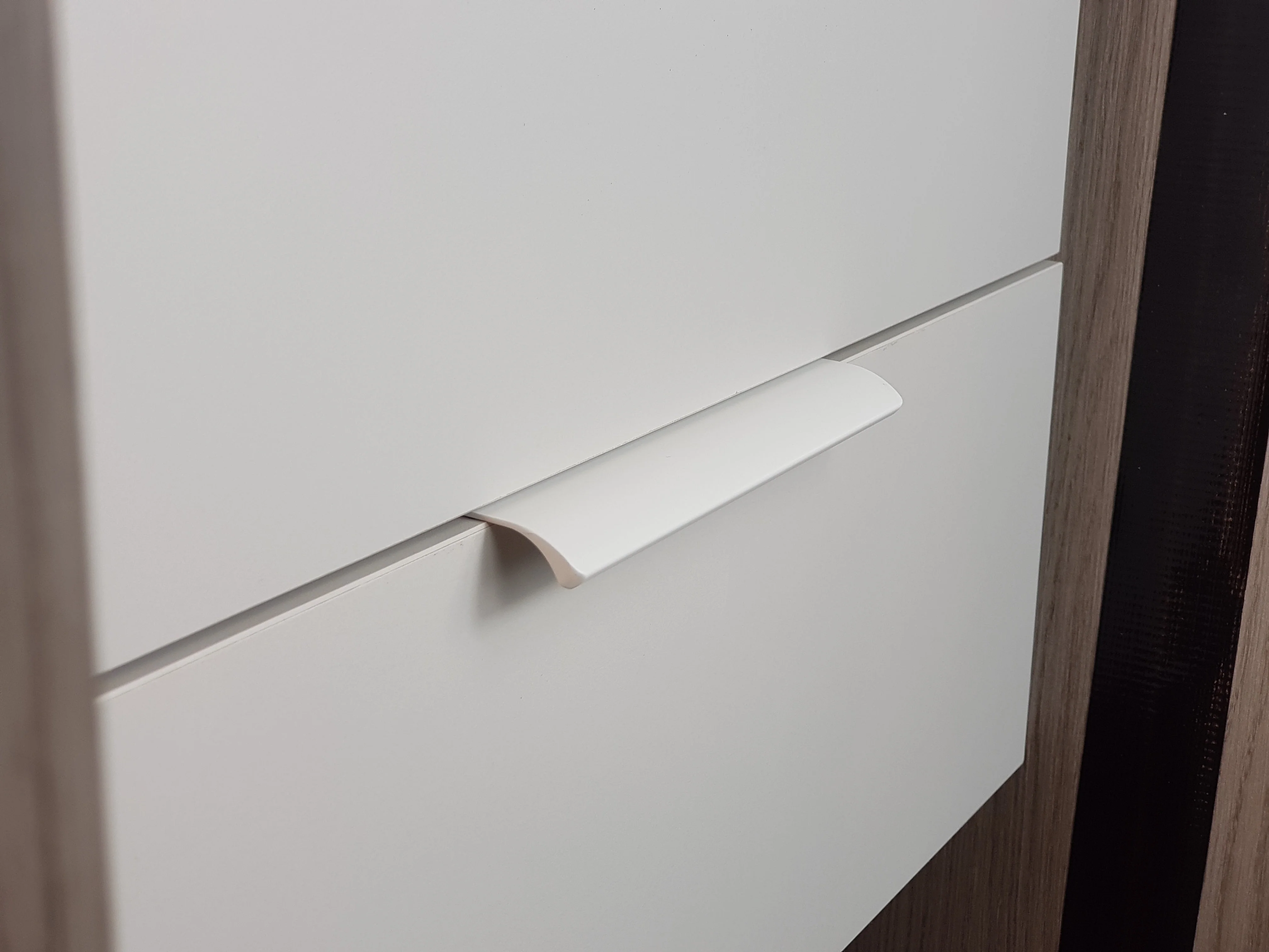 White Aluminium Cabinet Handle – Modern Cupboard, Drawer & Door Pull (Pack of 10) - Image 2