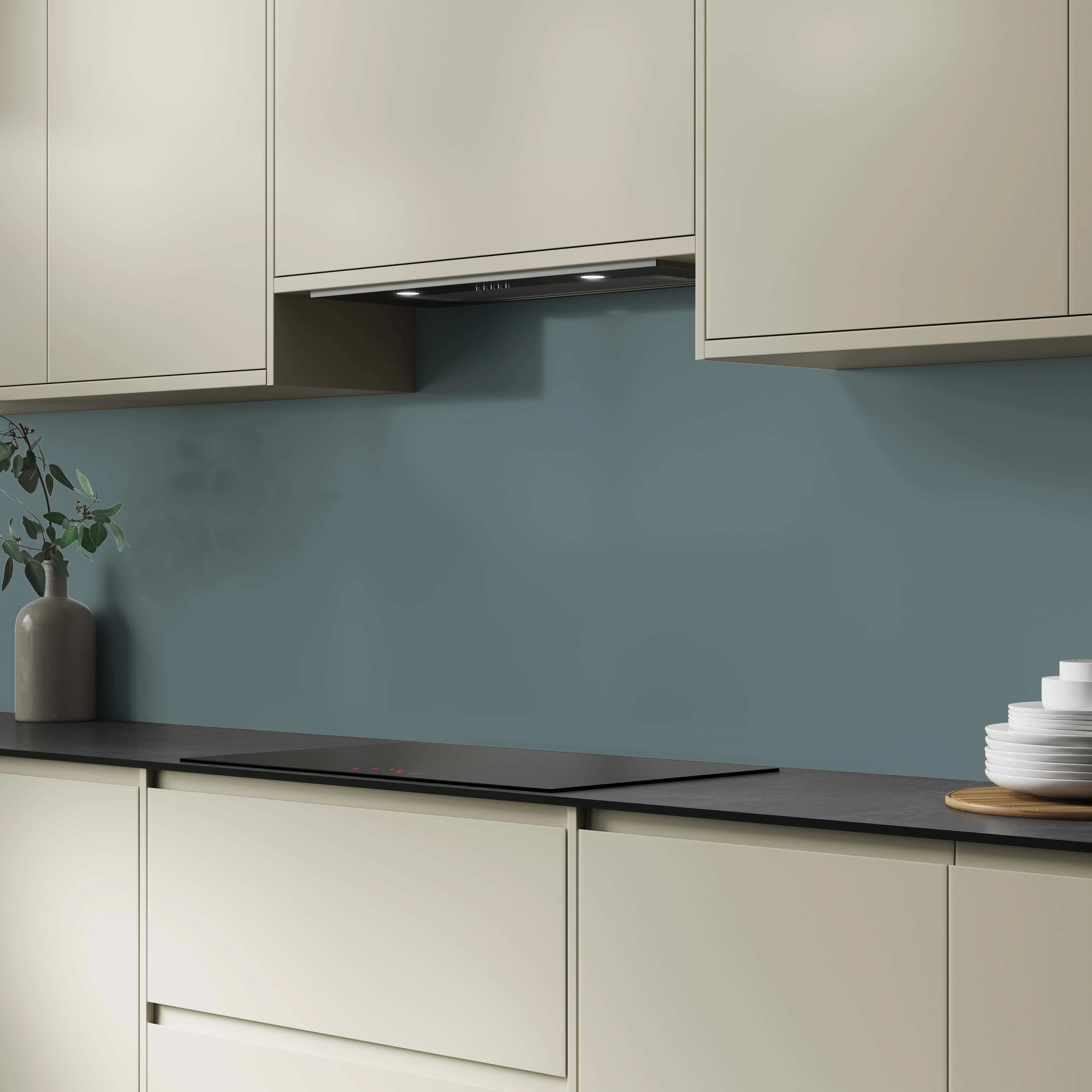 Wilsonart Alloy Glacier White/ Neptune Blue (Double Sided) Aluminium Feature Kitchen Splashback - Image 3