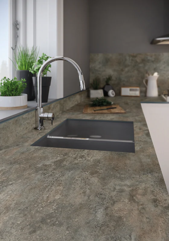 Wilsonart Zenith Caldeira Compact Laminate Kitchen Worktops (Black Core) - Image 8
