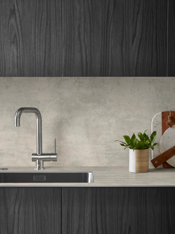 Wilsonart Zenith Cloudy Cement Compact Laminate Kitchen Worktops (Grey Core) - Image 6