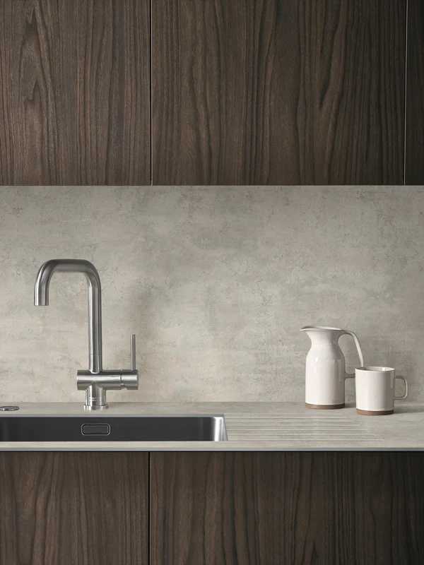 Wilsonart Zenith Cloudy Cement Compact Laminate Kitchen Worktops (Grey Core) - Image 8