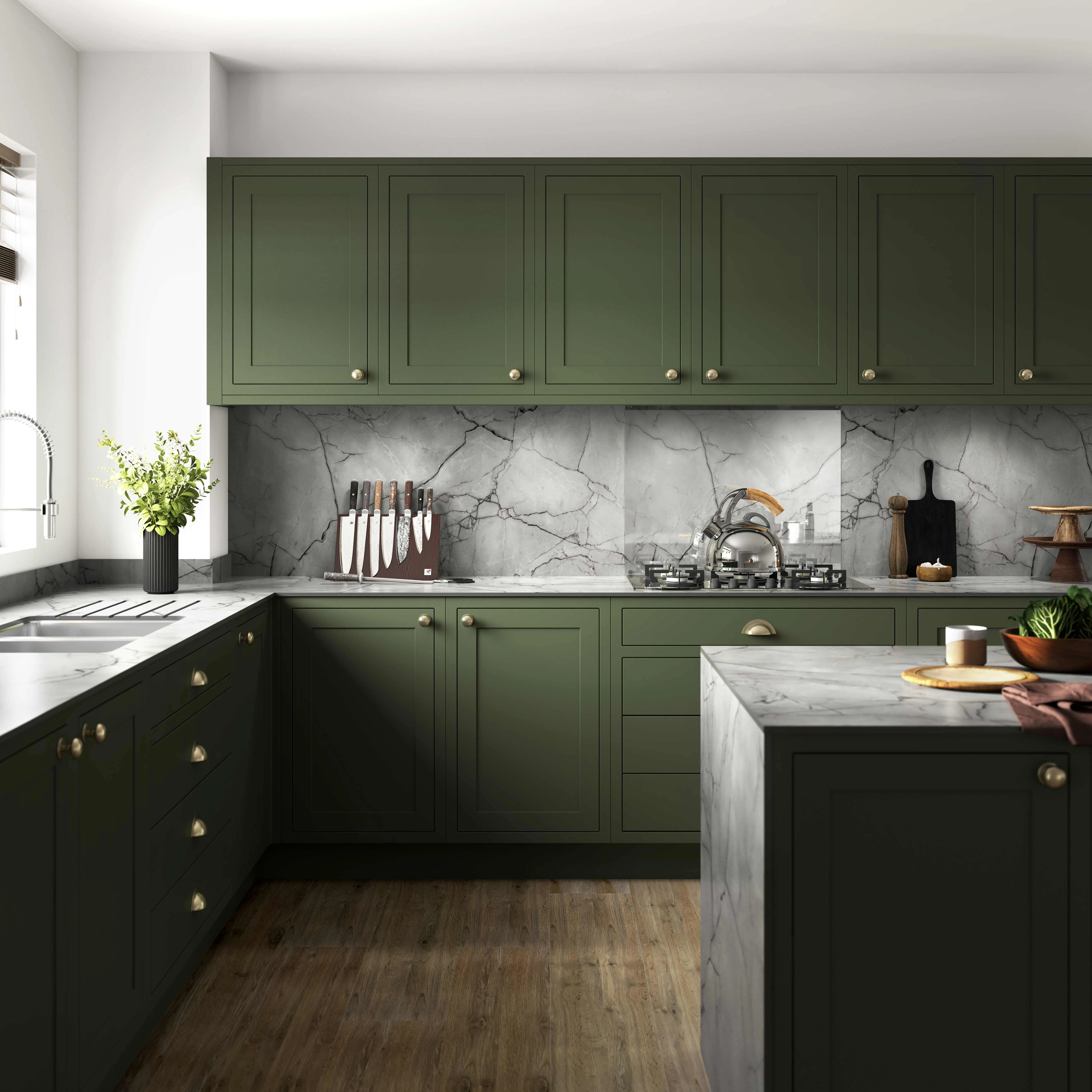 Wilsonart Zenith Marmo Grigio Compact Laminate Kitchen Worktops (Grey Core) - Image 5