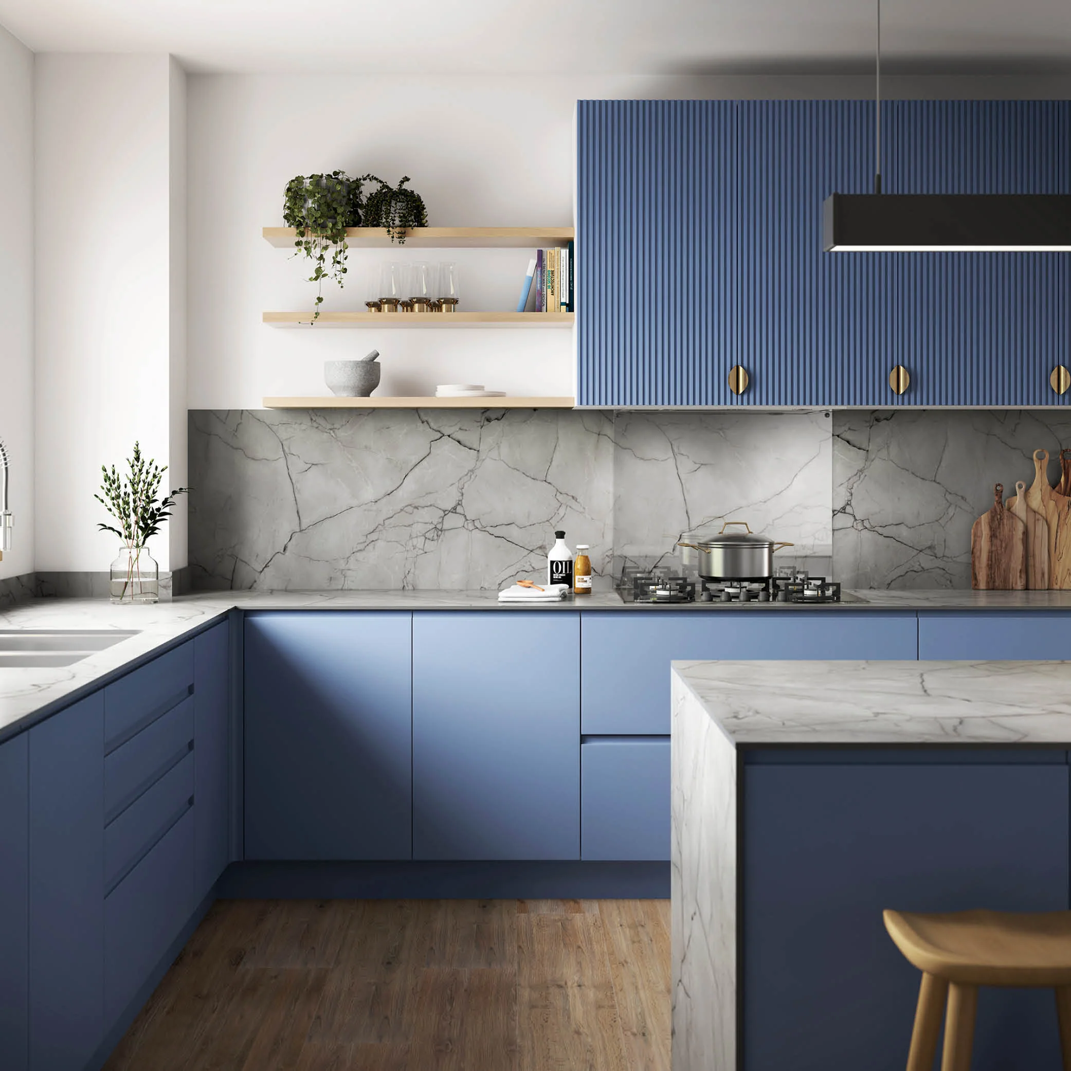 Wilsonart Zenith Marmo Grigio Compact Laminate Kitchen Worktops (Grey Core) - Image 7