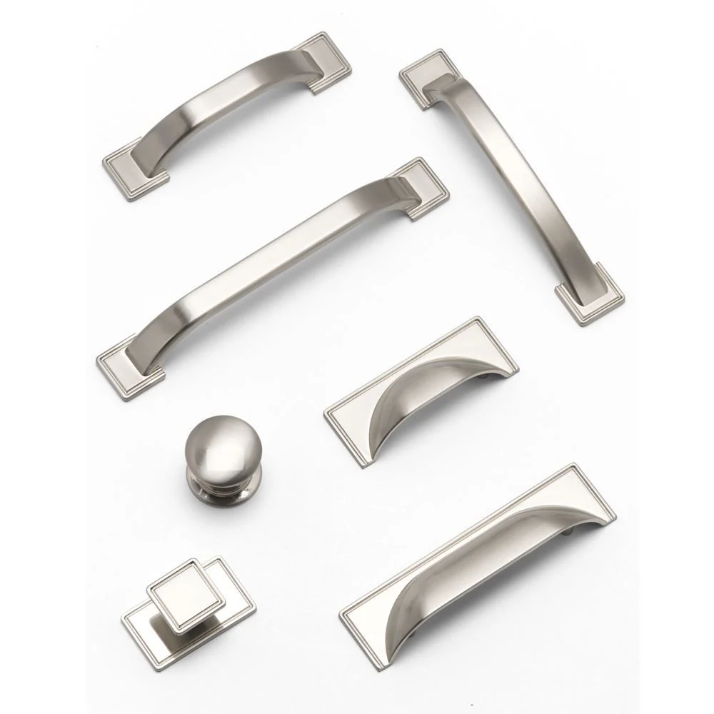 WINDSOR Cup Handle Kitchen/Bedroom Door Handle Brushed Nickel - Image 3