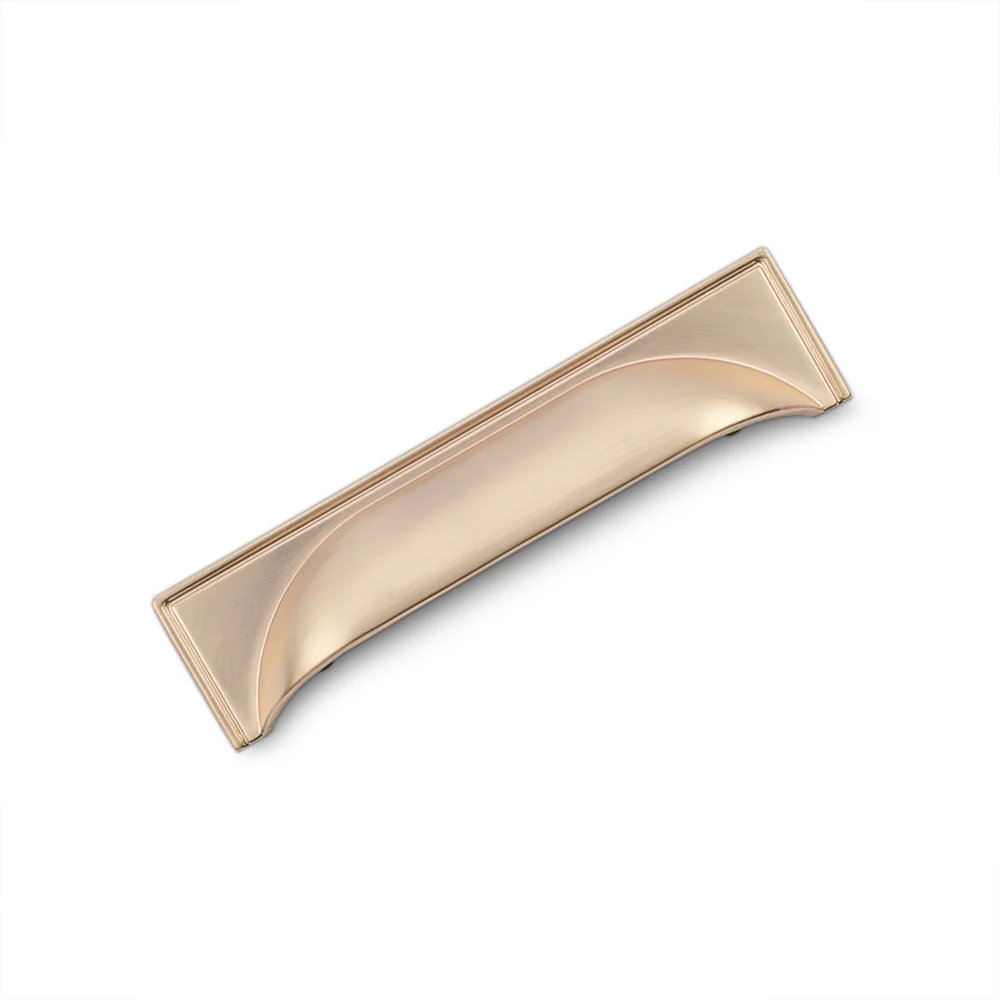WINDSOR Cup Handle Kitchen/Bedroom Door Handle Champagne Gold - Image 2