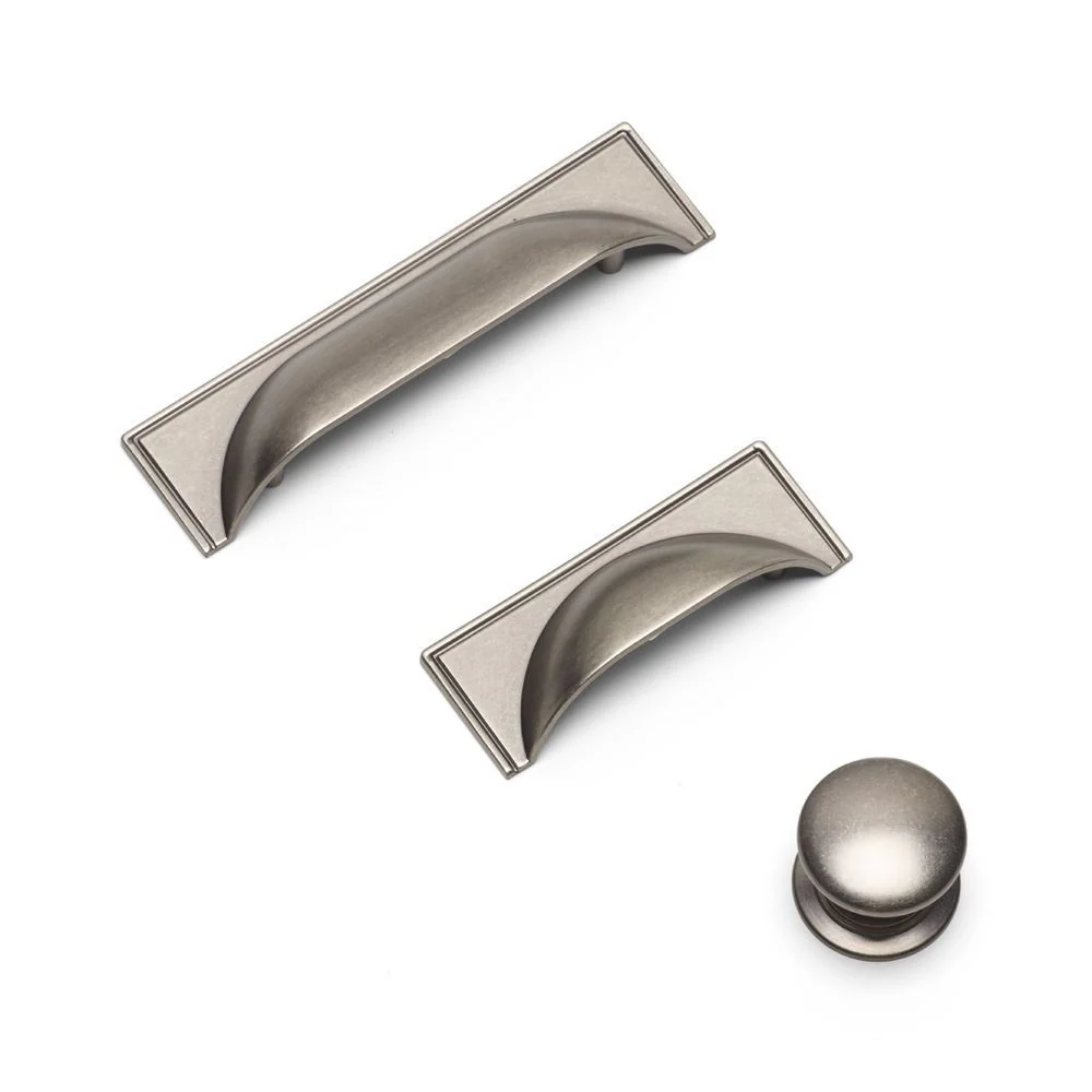 WINDSOR Cup Handle Kitchen/Bedroom Door Handle Pewter - Image 3