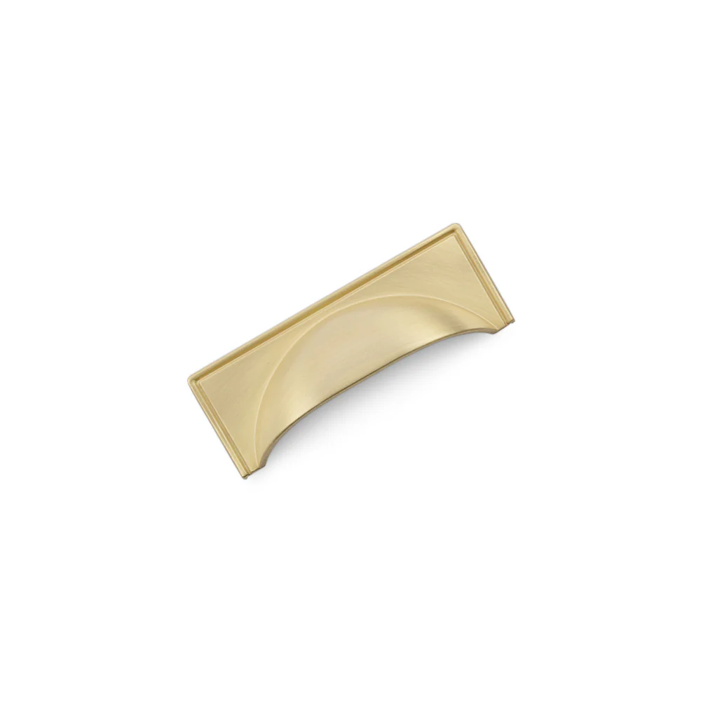 WINDSOR Cup Handle Kitchen/Bedroom Door Handle Satin Brass