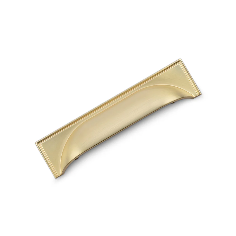 WINDSOR Cup Handle Kitchen/Bedroom Door Handle Satin Brass - Image 2