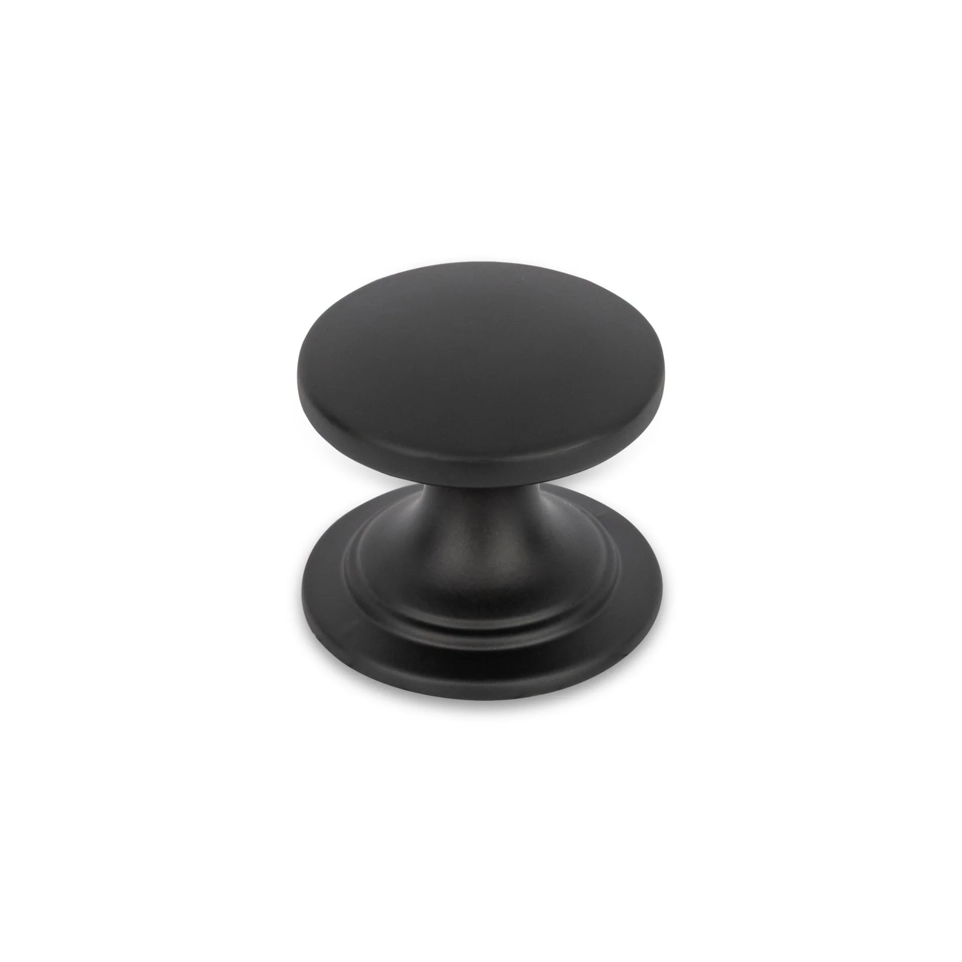 WINDSOR Round Knob Handle Kitchen/Bedroom Door Handle Matt Black - Image 2