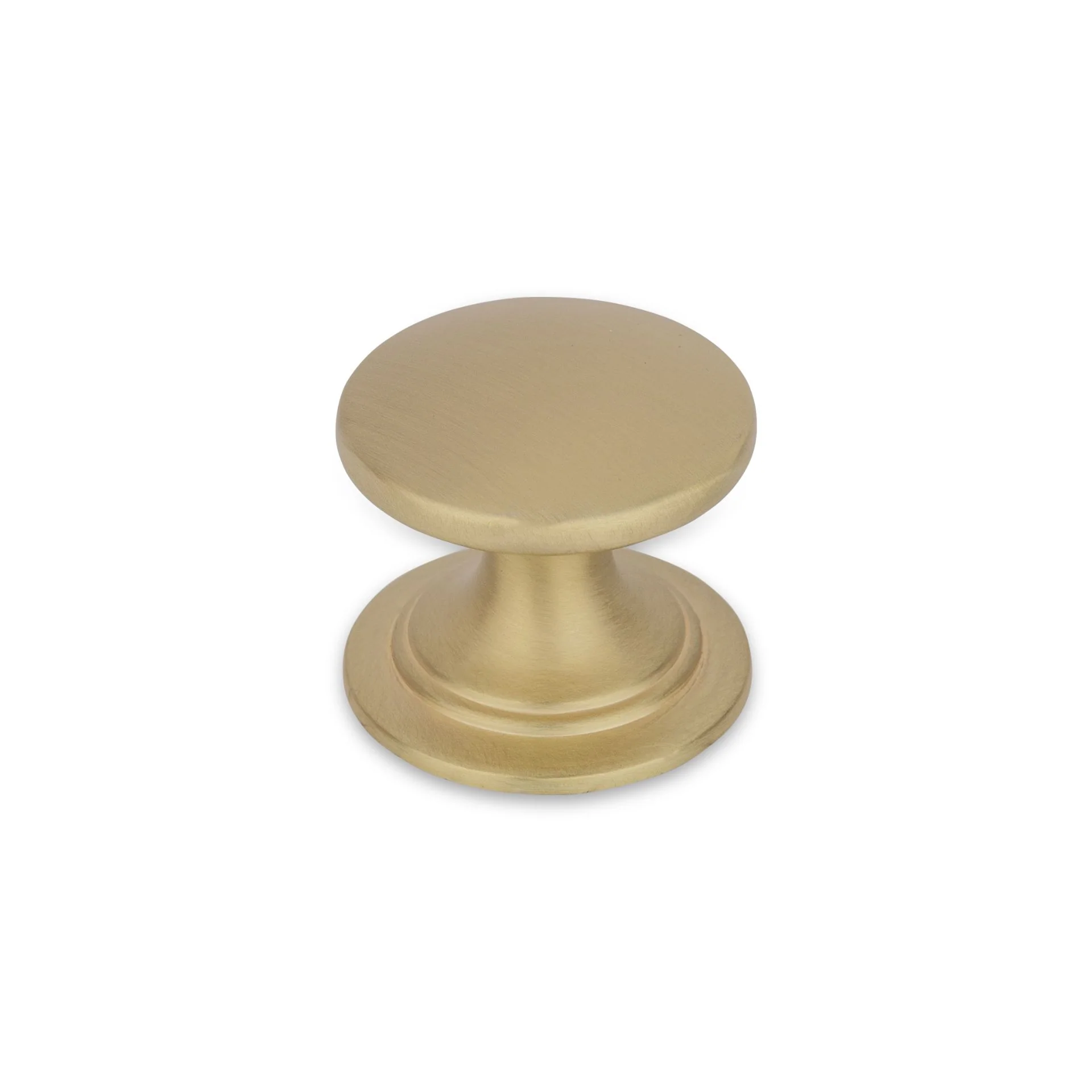 WINDSOR Round Knob Handle Kitchen/Bedroom Door Handle Satin Brass - Image 2