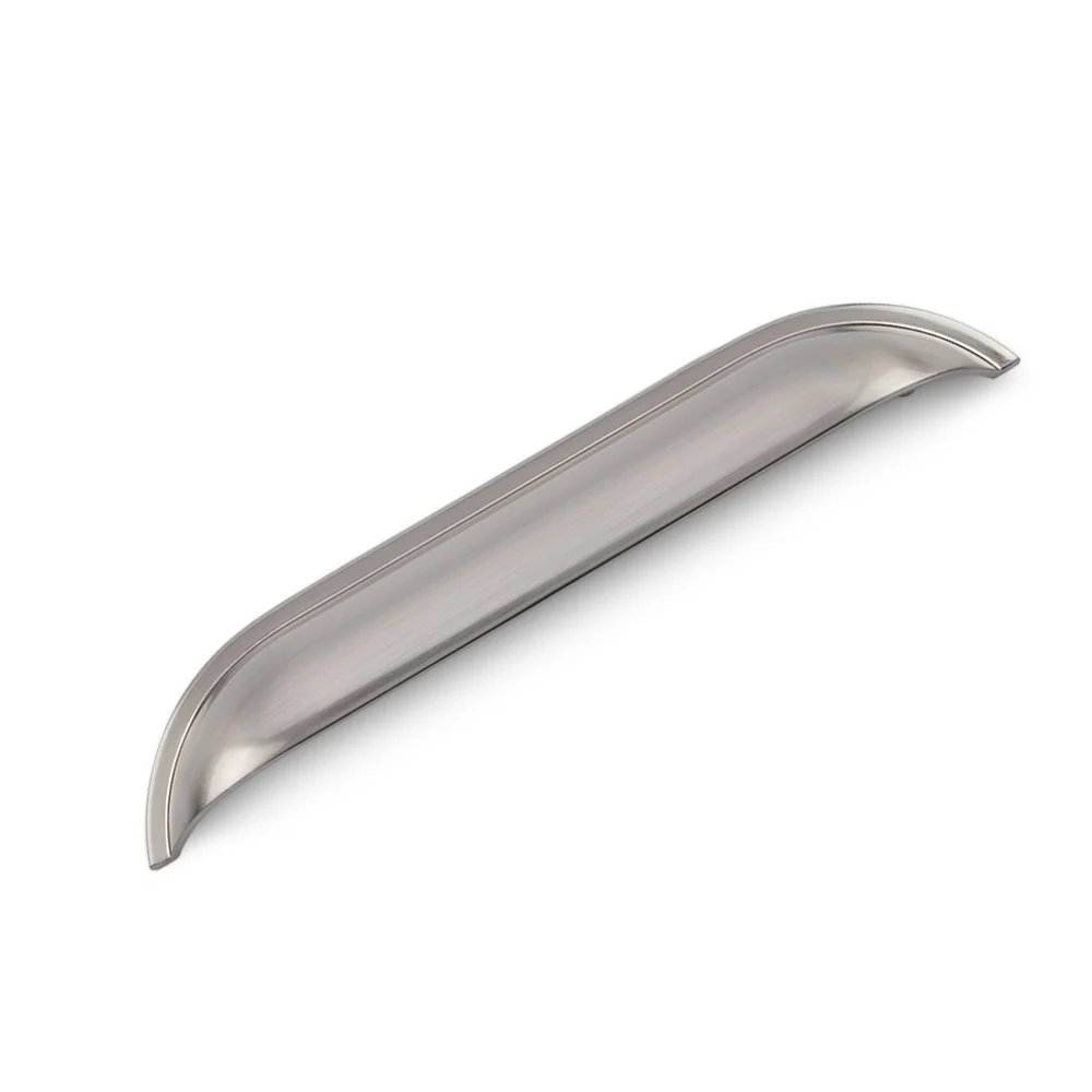 WINDSOR Shell Handle Kitchen/Bedroom Door Handle Brushed Nickel - Image 3