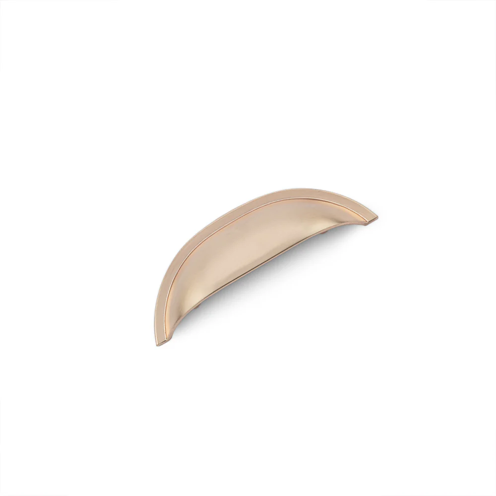 WINDSOR Shell Handle Kitchen/Bedroom Door Handle Champagne Gold