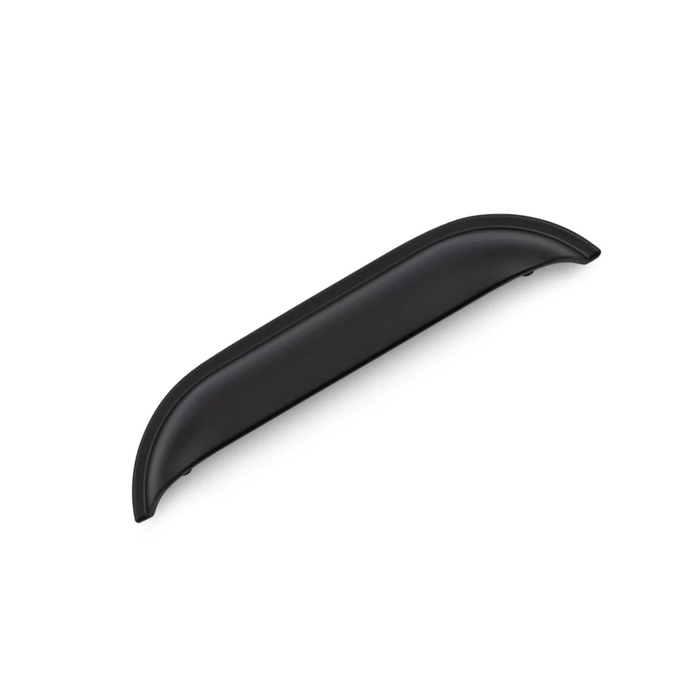 WINDSOR Shell Handle Kitchen/Bedroom Door Handle Matt Black - Image 2