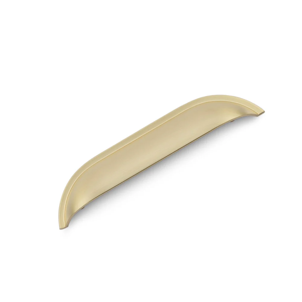 WINDSOR Shell Handle Kitchen/Bedroom Door Handle Satin Brass - Image 2