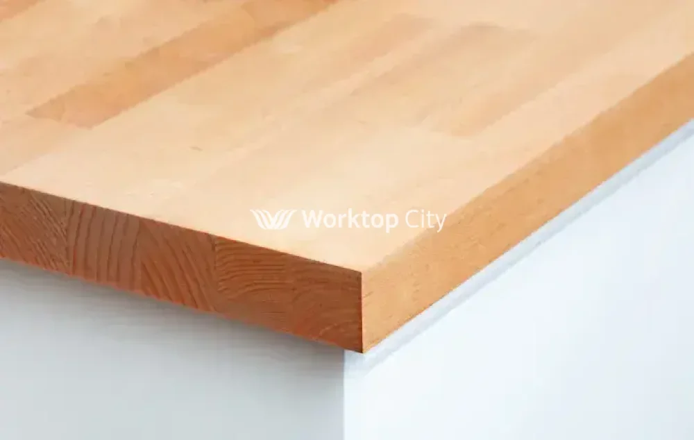 WTC Elegance Solid Beech Real Wood Kitchen Upstand - Image 3