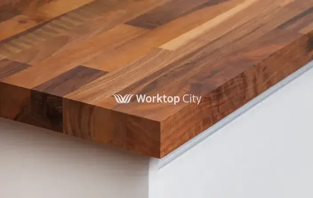WTC Elegance Solid Walnut Real Wood Kitchen Upstand - Image 4